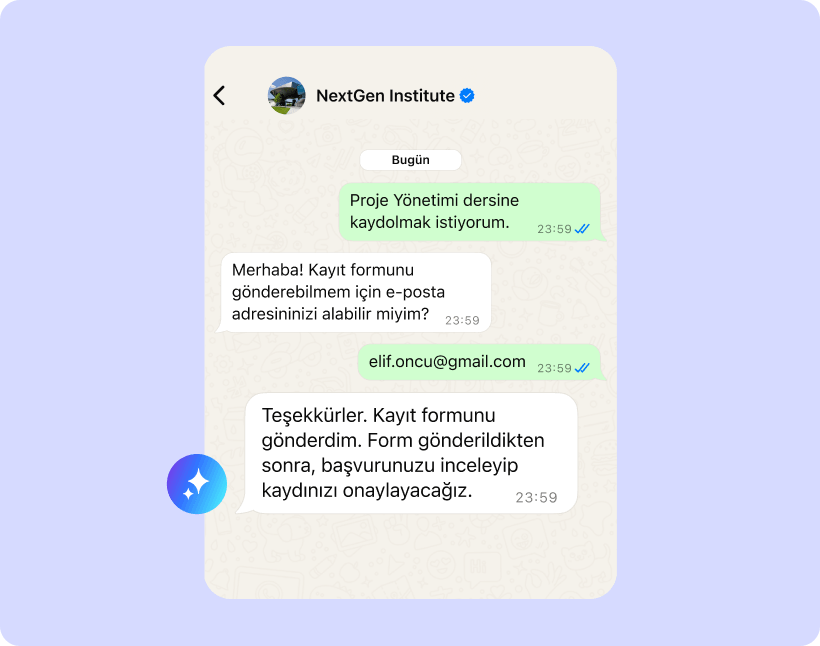 AI 7/24 yanıt